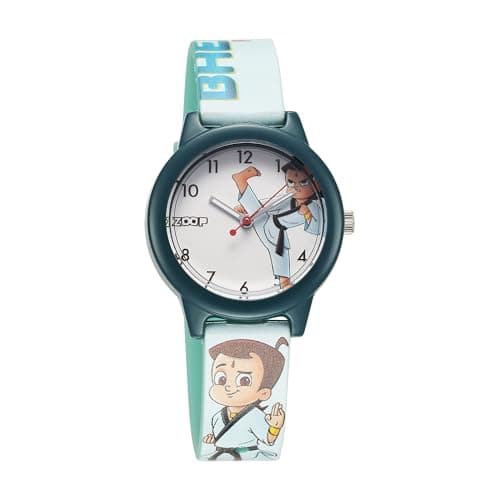 Zoop Chhota Bheem Analog Watch with White Dial & Blue Strap for Boys Girls Kids, from House of Titan - 16042PP05FW 2