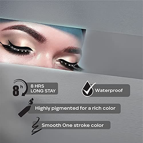 FACESCANADA Ultime Pro Longwear Opaque Eye Pencil - Solid Black 02, 1.2 G|8 Hr Long Stay|Smooth One Stroke Application|Intense Color Pay Off|Soft Blendable Formula|Smudge Proof|Water Proof 3