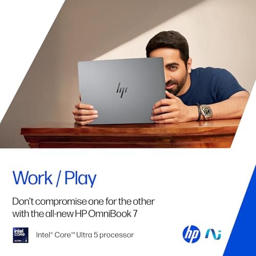 HP OmniBook 7 OLED (Previously Pavilion Plus) Intel Core Ultra 5 255H (16GB LPDDR5,1TB SSD) 3K, 0.2 ms, 14''/35.6cm, Win11, M365, Office24, Meteor Silver,1.5kg, fr0789TU, 5MP Camera, Backlit AI Laptop 5