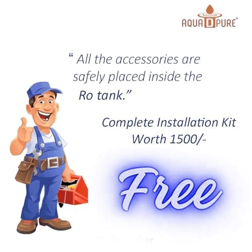 AQUA D PURE 4 in 1 Copper RO Water Purifier with Purification Filtration, UV, UF, TDS Adjuster and 12 Liter Large Storage Tank, Suitable for all type of water supply 4