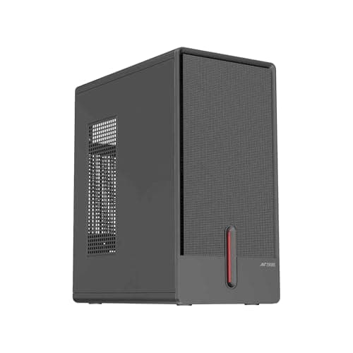 Ant Esports Si14 Mini-Tower Computer Case/Office Cabinet - Black | Support Micro-ATX, Mini-ITX
