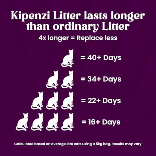 Kipenzi Bentonite Cat Litter- White Bentonite Cat Litter | Strong Clumping | 99.9% Dust-Free | Easy to Scoop | Natural Formula | Superior Odor Control | Lemon Scent 15 Kgs (3 Packs of 5 Kg) 4