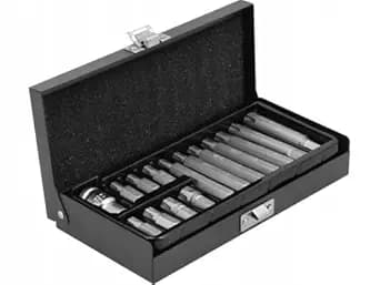Yato YT-0419 Screwdriver Bit 15 Pieces Set of Ribe M6-M14 Bits for Drill Machine|Bit Long|Bits for Drill|Carpenter|Bit Set for Power Drills|Bit Holder|Bit Extension|Bit set all size|Bit adaptor