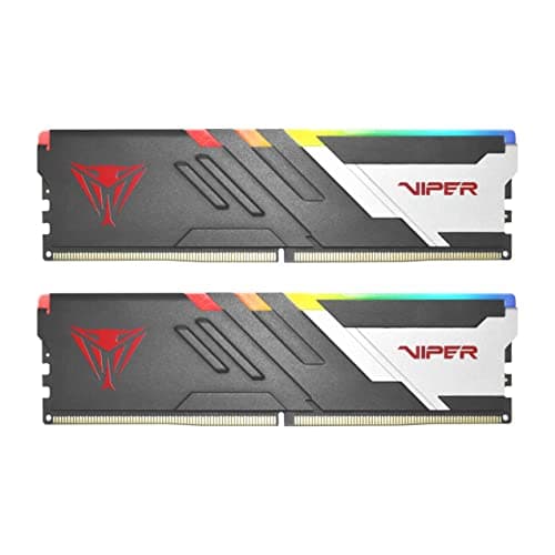 Patriot Memory Viper Venom RGB DDR5 32GB (2 x 16GB) 6000MHz UDIMM Desktop Gaming Memory KIT PVVR532G600C36K