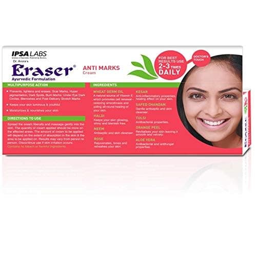 Eraser Anti Marks Ayurvedic Cream 15g 4