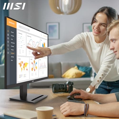 MSI PRO MP273 E14A 27-Inch FHD Computer Monitor, 1920x1080 IPS, 144Hz, 1ms, HDR Ready, AMD FreeSync, Eye Care, Built-in Speaker, HDMI 2.0, DP 1.2a, D-sub, Tilt Adjustable, Vesa Mount, Black 4
