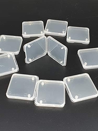 SHOPEE 10Pcs SD SDHC Memory Card Case Holder Box Storage Hard Plastic Transparent Holder (Pack of 2) 4