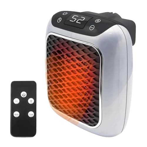 800 Watt Wall Mounted Electric Convector Heater with Remote and Digital Timer (Indian Plug)