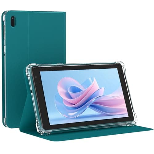 NOVOJOY 7 Inch Tablet with Case, Android 15 Tablet PC, 32GB Storage 8GB RAM Tabletsa Quad-Core Processor Android Tableta pc Dual Camera, WiFi, BT Computer Tabletas.(with Tablets Cover),Navy Blue