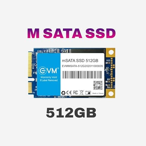 EVM 512GB mSATA Internal SSD - 520MB/s Read & 500MB/s Write - 5-Year Warranty (EVMMS/512GB) 2