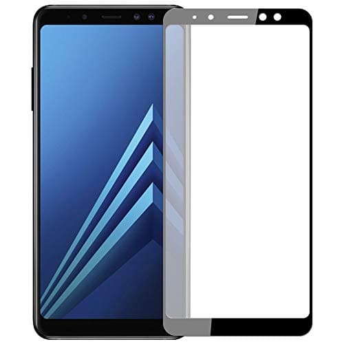 JGD PRODUCTS for Samsung Galaxy A8 Plus Tempered Glass Screen Protector With Full Screen Coverage and easy Installation Kit