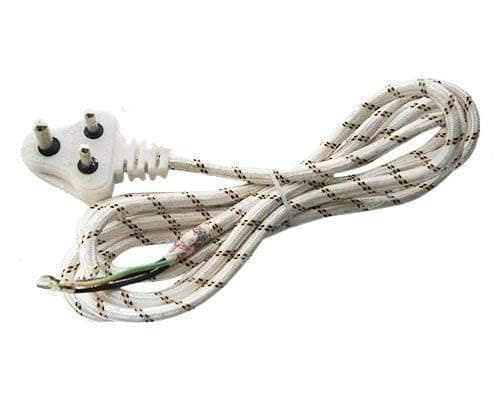Flysmart Iron Cable AC 250 | Steam Generator | Electric Iron | Power Cable Plug 3 Core Mains Cord Lead 1.5 metre (White) (2) 4