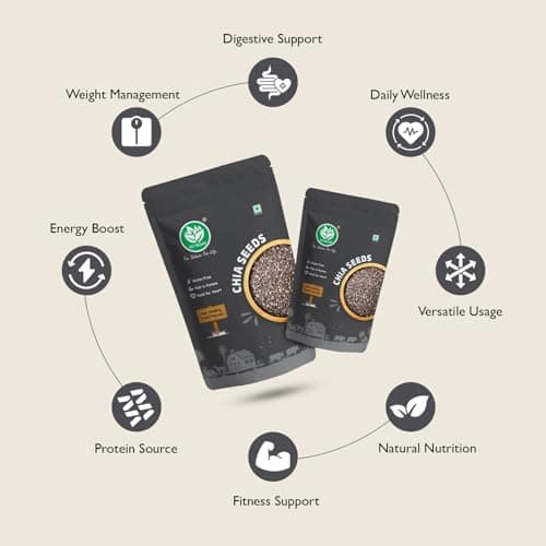 Go Vegan Chia Seeds 250g I Seeds for Eating | Seeds for Weight Management | Rich in Protein & Fibre 4
