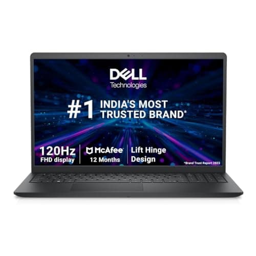 Dell 15, AMD Ryzen 3 7320U Processor (8GB RAM / 512GB SSD/Windows 11 + Office H&S 2024 + M365 / 15.6"(39.62 Cm) FHD Display / 12 Month Mcafee/Black Color/ 1.63 Kg/Thin & Light Laptop