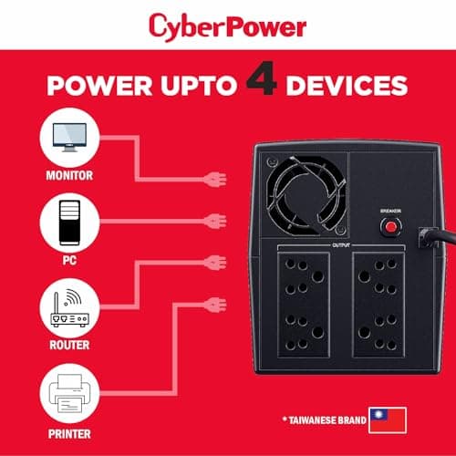 CyberPower Line Interactive/Offline UPS UT1200E - 1200VA / 720W, 230V, UPS for Personal Computers, Desktop PCs, Laptops, Routers, Networking Devices and Gaming Consoles 5