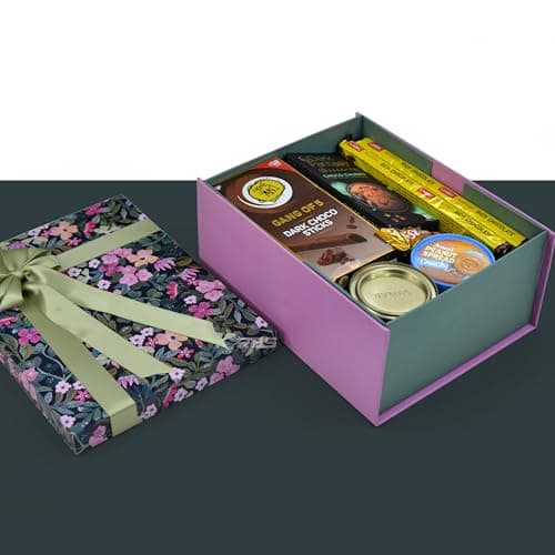 RBS®- Gift Box for Packing (21 X 27 X 11Cm) Hamper Box for Gift empty (1 Pack) Multipurpose Christmas Gift Box Holding Upto 5Kg Pre-Attached Ribbon Reuse boxes for gift (Olive Orchid) 2