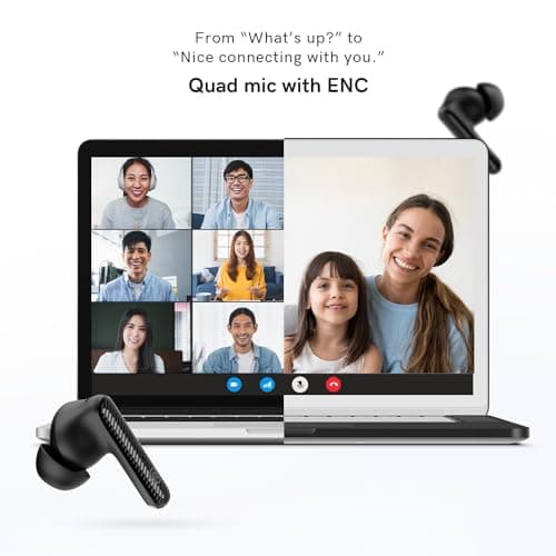 Noise Aura Buds in Ear Truly Wireless Earbuds with 60H of Playtime, Quad Mic with ENC, Dual Device Pairing, Instacharge(10 Min=150 Min),12Mm Polymer Composite Driver,BT V5.3(Aura Black) 4