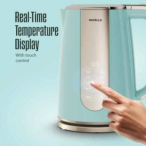 Havells Craft Quick Start Combo for Premium and Modern Kitchens | Toaster + Kettle | Perfect Kitchen Companion and Gifting Range (Blue & Golden) 5