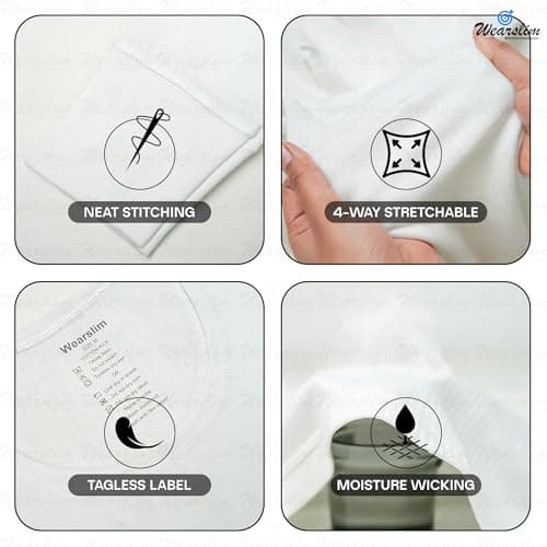 Wearslim® Winter Warmer Thermal Vest for Men Ultra Soft Round Neck Winter Inner Wear Top Underwear Color - White (Size - Extra Large) 5