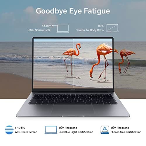 HONOR MagicBook X14 (2023), 12th Gen Intel Core i5-12450H (8GB/512GB NVMe SSD, 14-inch (35.56 cm) FHD IPS Anti-Glare Thin and Light Laptop/Windows 11/Backlit Keyboard/Fingerprint Login/1.43Kg), Gray 4
