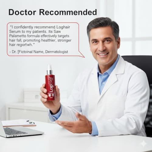 New_LogiHair Hair Serum | Intensive Hair & Scalp Care Serum | Reduces Hair Fall & Promotes Growth | Lightweight, Non-Sticky Formula | Suitable For All Hair Types -(126ml) 5