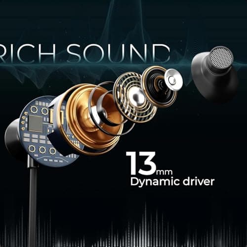 JGD Boom J6 Bluetooth Earphones with 13mm Drivers, Rich Music Experience, 25 Hours Playtime, Type C Fast Charging, Neckband Earphones with Magnetic earpiece,Voice Assistant and Mic (Blue) 2