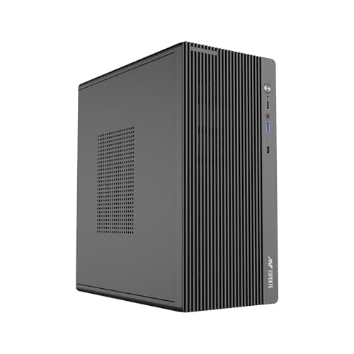 Ant Esports Si15 Mini-Tower Computer Case/Office Cabinet - Black | Support Micro-ATX, Mini-ITX