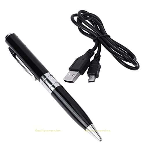 Drumstone ( First TIME in India with 12 Years Warranty Portable Camera Full HD 1080p Security Pen with Video and Voice Recording Feature Support 32 GB SD Card (Silver)
