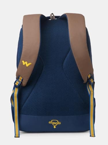 Wildcraft Outlander 45 Laptop Backpack With RainCover for Man & Women, 45L Ideal bags for men Office use/School/College Boys and Girls, 3 Compartment Bag, Navy_Brown 4