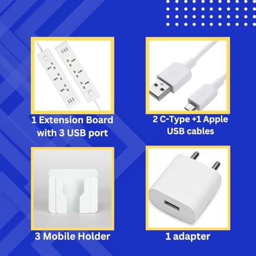 Portable Wall Mount Cell Phone Charging Station for Hospitals, Office, Restaurants, Gyms, Shops, Fast Charging Multiple Devices – Mobile Docking Station with USB Ports 2