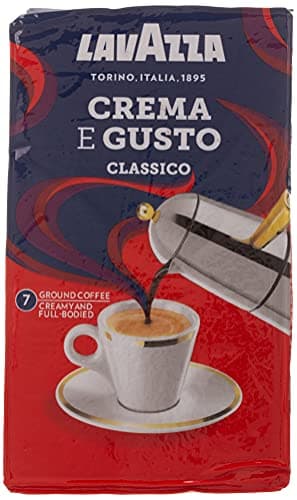 Lavazza Crema e Gusto Classico | Ground Coffee Powder| Italian Blend with Rich Aroma & Full Body| 250 g