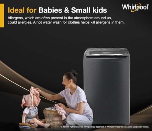 Whirlpool 7.0 Kg 5 Star StainWash Magic Clean Pro Fully Automatic Top Load Washing Machine (MAGIC CLEAN PRO SW 7.0 (H) GREY 10YMW with In-Built Heater) 5