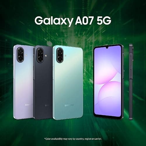 Samsung Galaxy A07 5G (Black, 4GB RAM, 128GB Storage) | 6.7 inch HD+ 120Hz Display | MediaTek Dimensity 6300 | 50MP + 2MP Rear Camera | 6000 mAh Battery 2
