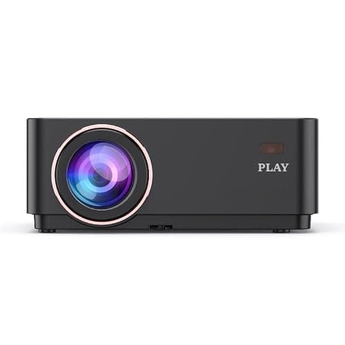 PLAY MP1 Pro 4K 8K Projector, 500 ANSI Lumens, Portable Projector with Native 1080p, Smart Android OS, Portable Cinema with Electric Keystone & Bluetooth 5.0, Screen Mirroring, 2x5W Speakers 2