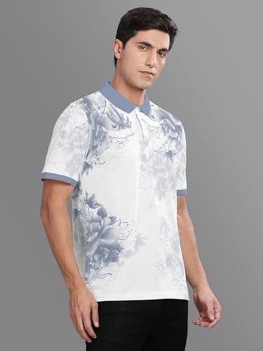 BULLMER Trendy Printed Collar/Polo Neck Plus Size Tshirt for Men | Men’s Polo T-Shirts in Plus Sizes only White XXXX-Large 3