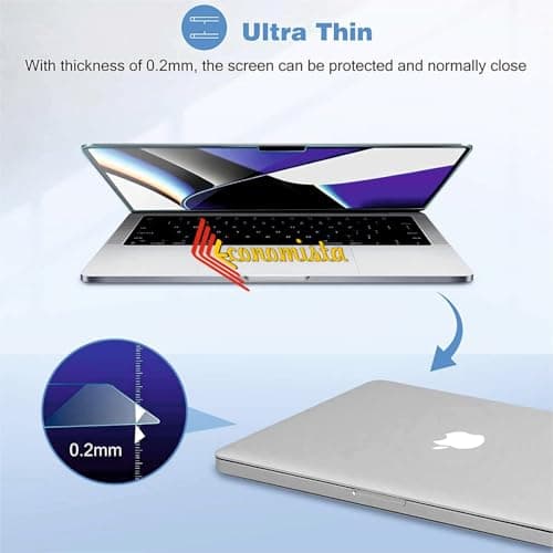 Economista [Glossy, Pack of 2] Screen Protector for MacBook Air 13 Inch [ M2 | M3 | M4 ] Chip A2681 | A3113 – Premium 9H+ HD Anti-Scratch, Anti-Fingerprint Film with Ultra-Clear Transparency and Bubbl 4
