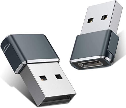 rts High Speed 2 Pack Type C OTG Adapter Plug Charger Charging Cable Adapter Converter Compatible with PC, Laptop, Desktop, Tablet, Ipad, Smartphones, MacBook, iwatch, Pen Drive Airpods Car Play