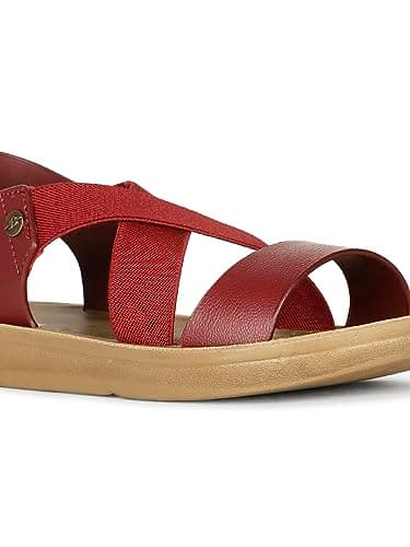 Bata Aerial Sandal Flat Women's Maroon Sandals - 5 UK (5615906) 5