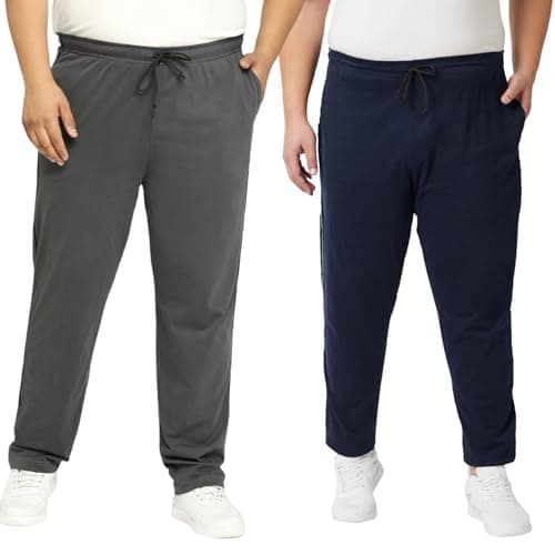 VAISHVIK Mens Extra Large Joggers Pant Bottoms 9XL 56 58 Jodi Amazon India Online Carbon Grey Blue