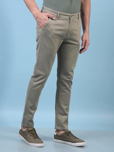 Crimsoune Club Men's Green Printed Trousers (38) 3
