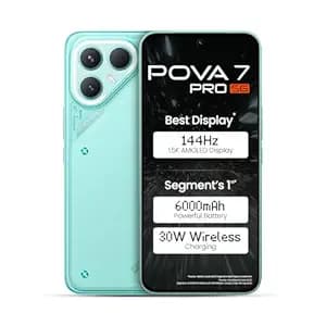 Pova 7 Pro 5G (Neon Cyan, 8GB+128GB) with No Cost EMI/Additional Exchange Offers