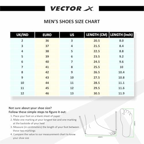Vector X Cosmic Mens Synthetic Leather, Breathable Mesh|Eva Phylon, Rubber Sole Basketball Shoes Streetball Master Non Slip Outdoor Sneakers Cushioning Workout Shoes for Fitness (Black-Blue, 8) 3