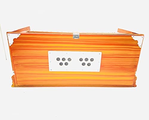KHALSA MUSICAL Harmonium Beginners and Professionals |7 Stopper | 3 1/4 Octave | Double Bellow | 39 Keys | 2 Reeds (Bass- Male) | 3.2 Octave Hand Pumped Harmonium (Two Fold Bellow, Male Reed) 3