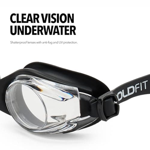 Boldfit Swimming Goggles for Kids, Boys With Adjustable Strap Goggles for Swimming, Swimming Goggles for Girls Air Tight Swim Goggles for Kids, Swim Goggles - Black 5