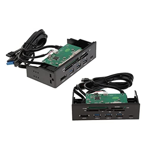 ATORSE 2pc 5.25in Desktop Optical Drive Front Panel Internal Card Reader Dashboard 2