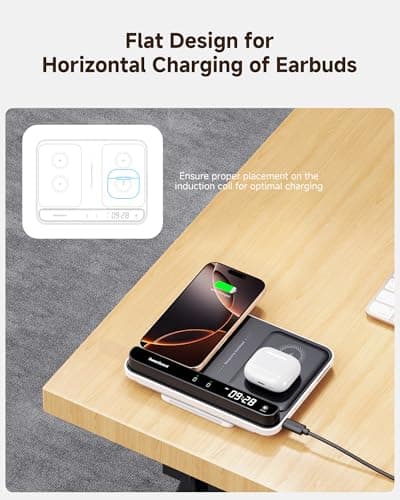 Dual Inductive Charging Station for 2 Mobile Phones, 30 W Double Mobile Phone Charging Station for iPhone Air/17 Pro/17 Pro Max/17/16/15/14/13/12/Samsung Galaxy S25/S24/S23/S22/S21/S20, AirPods/Galaxy 5
