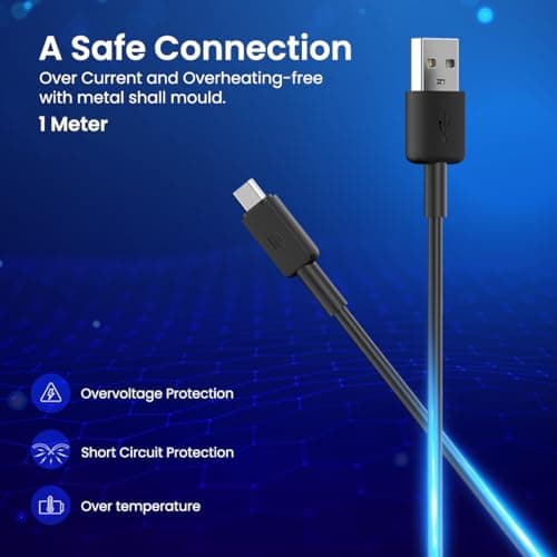 Stackdeal USB MICRO TYPE data cable with fastcharging Compatible For Samsung Galaxy Tab S9 Ultra Original (White, STL.M) 2