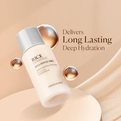 The Face Shop Rice & Ceramide Face Cream 34ml | Barrier Repair Moisturizer for Dry Skin, Intense Hydration & Strengthening | 12Hr Moisture Lock | Korean Skincare 3