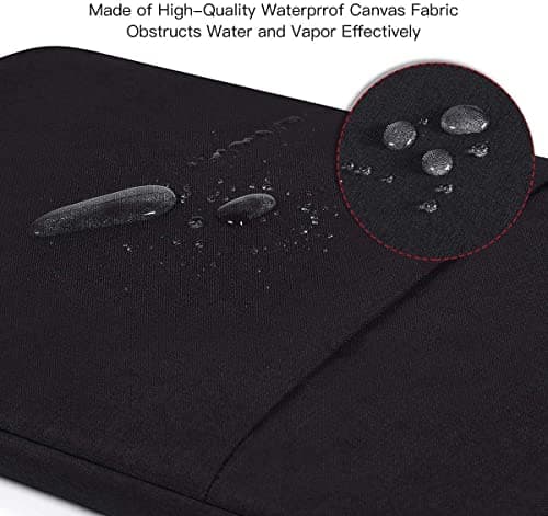 Dynotrek Pro 11.6 12.9 inch Tablet Laptop Sleeve Case Cover Pouch Handbag with Front Accessories Pockets Compatible for Most Apple Samsung Microsoft HP Asus Lenovo Asus Acer Dell, Charcoal Black 3