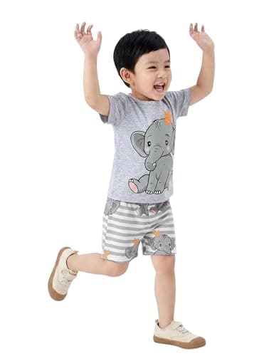 Summer Dress for Kids Boys Cotton Outfit – Baby Boy Dress with Soft Fabric, Stylish Printed Design, Lightweight & Comfortable Kids Clothes for Boys, Ideal for Regular Wear & Outdoor (1-2 year) 3